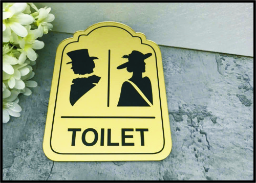 Biển Toilet - WC