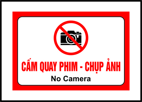 Cấm Quay Phim Chụp Ảnh