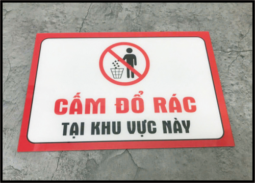 Biển Cấm Đổ Rác