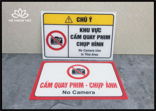 Cấm Quay Phim Chụp Ảnh